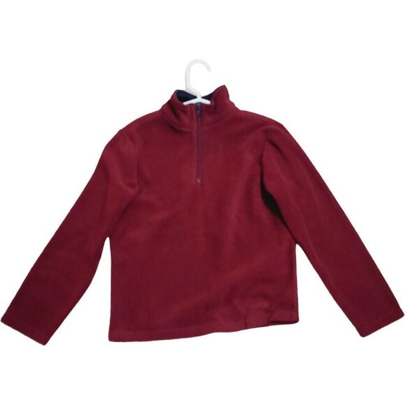 French Toast 1/4 Zip Front Fleece Sweatshirt Red Size M 8 - Picture 1 of 3